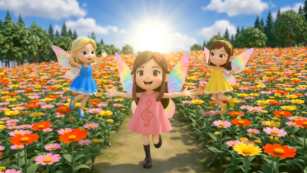 お花畑でラララ♪ ～シンガーちゃんと妖精のお友だち～
